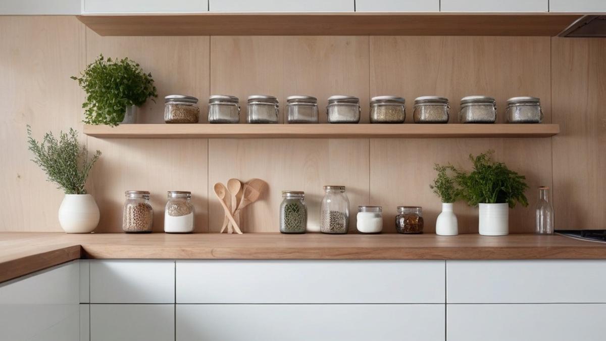 minimalist kitchen organization